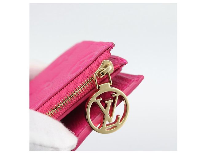 LOUIS VUITTON Monogram Empreinte Portefeuille Lisa Frozen Orchid LV Auth 192468M - vista 8