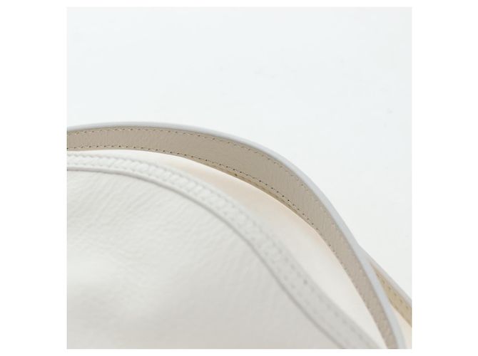 Borsa a Spalla GIVENCHY Voyou in Pelle 2way Bianco Argento Oro Auth 192539V D'oro - vista 8