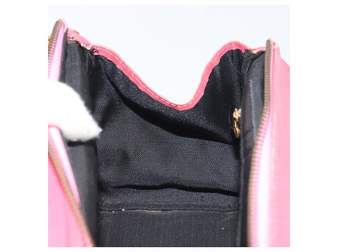 Sac à main FENDI Macaroni en cuir 2way Rose Or Auth 195263 Doré - vue 22