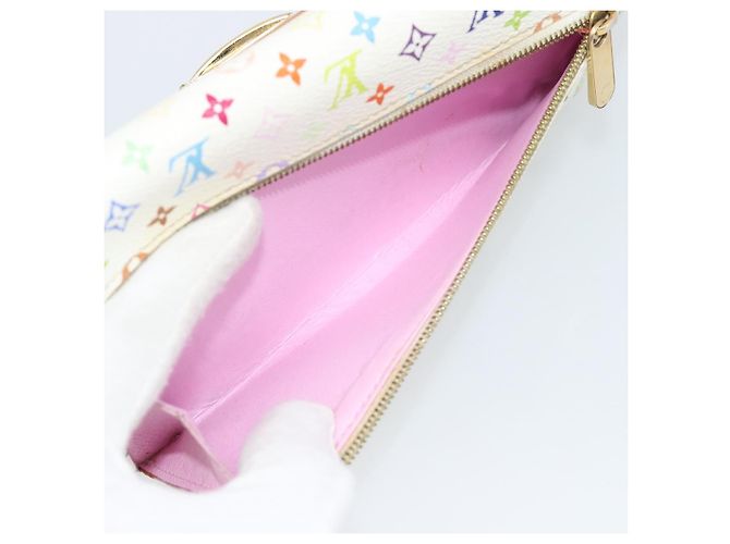 LOUIS VUITTON Portafoglio Long Eugenie M60053 Multicolor LV Auth 194960A Bianco - vista 11