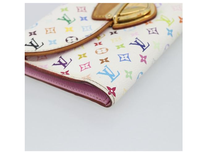 LOUIS VUITTON Portafoglio Long Eugenie M60053 Multicolor LV Auth 194960A Bianco - vista 14