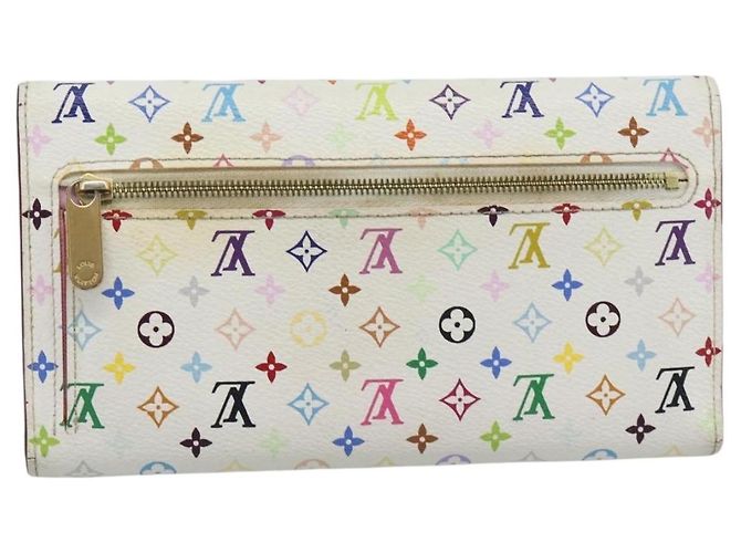 LOUIS VUITTON Portafoglio Long Eugenie M60053 Multicolor LV Auth 194960A Bianco - vista 2