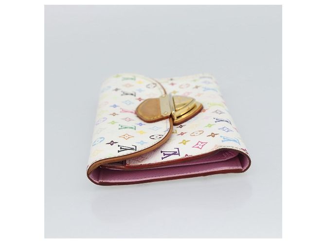 LOUIS VUITTON Portafoglio Long Eugenie M60053 Multicolor LV Auth 194960A Bianco - vista 3