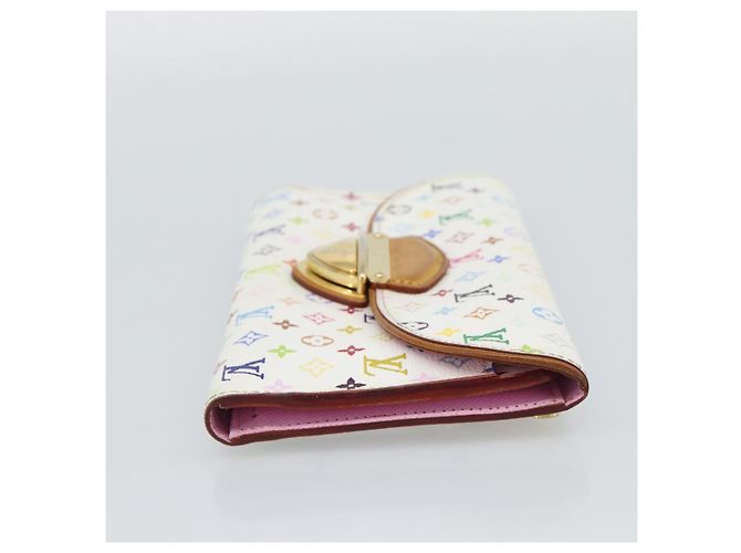 LOUIS VUITTON Portafoglio Long Eugenie M60053 Multicolor LV Auth 194960A Bianco - vista 4