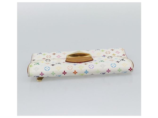 LOUIS VUITTON Portafoglio Long Eugenie M60053 Multicolor LV Auth 194960A Bianco - vista 5