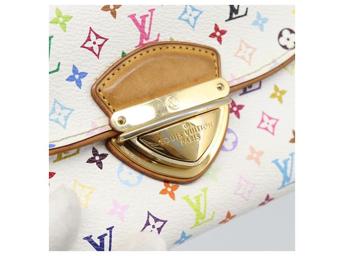 LOUIS VUITTON Portafoglio Long Eugenie M60053 Multicolor LV Auth 194960A Bianco - vista 8