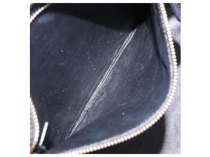 Céline CELINE Luggage Mini shopper Handtasche aus Kalbsleder Schwarz Silber Auth 194754V - Ansicht 21