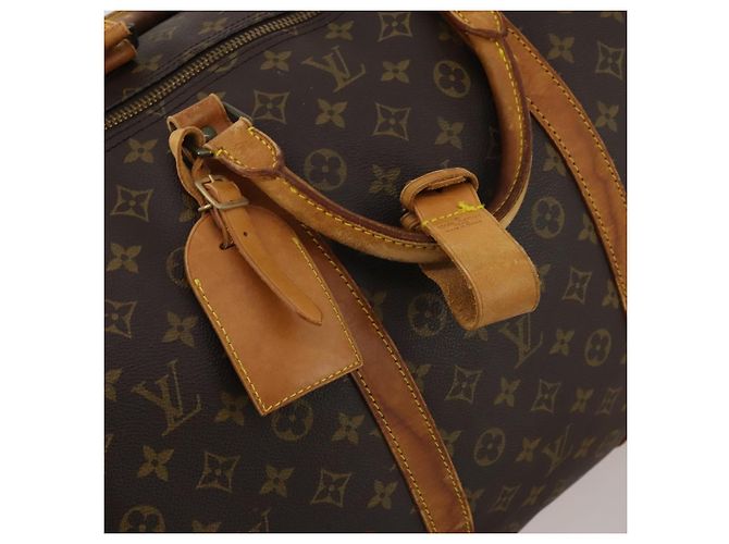 LOUIS VUITTON Monogram Keepall Bandouliere 60 Boston Bag M41412 LV Auth 191323 Monogramma - vista 18