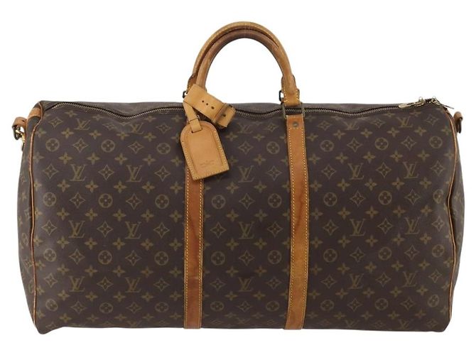 LOUIS VUITTON Monogram Keepall Bandouliere 60 Boston Bag M41412 LV Auth 191323 Monogramma - vista 2