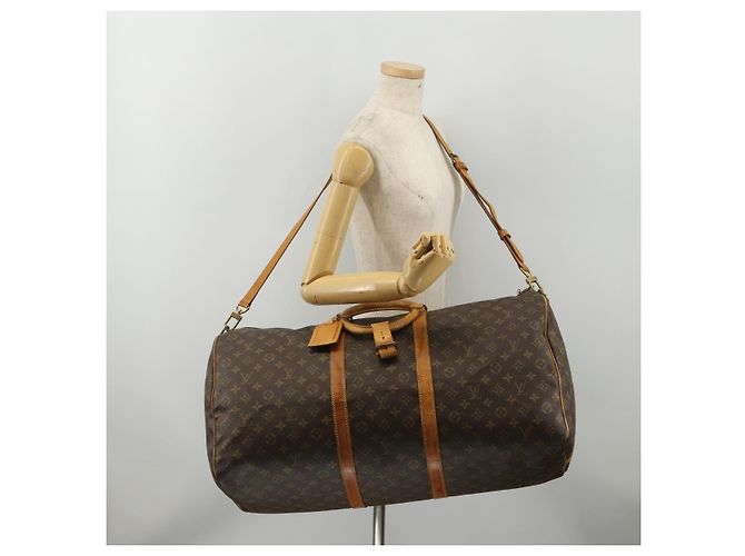 LOUIS VUITTON Monogram Keepall Bandouliere 60 Boston Bag M41412 LV Auth 191323 Monogramma - vista 26