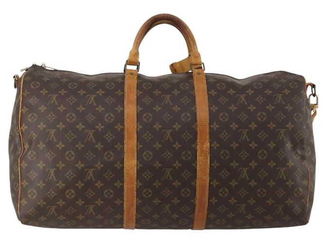 LOUIS VUITTON Monogram Keepall Bandouliere 60 Boston Bag M41412 LV Auth 191323 Monogramma - vista 3