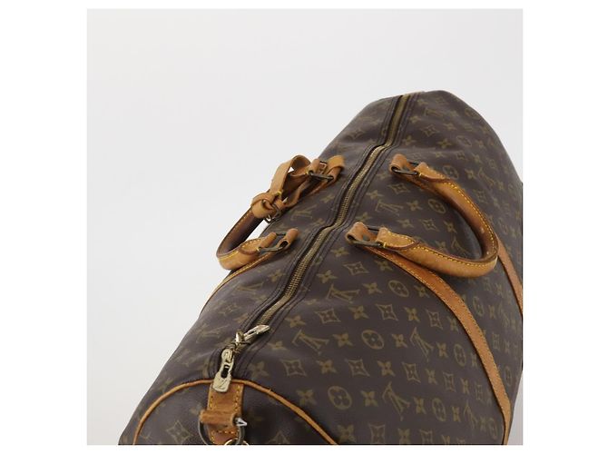 LOUIS VUITTON Monogram Keepall Bandouliere 60 Boston Bag M41412 LV Auth 191323 Monogramma - vista 6