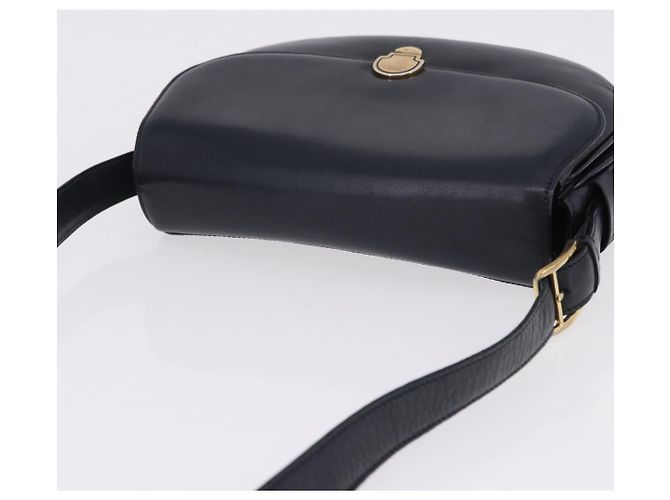 Céline Borsa a Spalla CELINE in Pelle Blu Navy e Oro Auth 193580A D'oro - vista 6