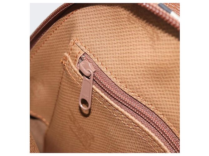 Borsa a Spalla Burberrys Nova Check in Tela Beige Marrone Auth 194078A - vista 19