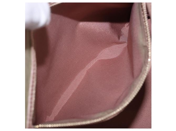 Borsa Christian Dior Canage in Tela Rosa Gold Tone Auth 194165 - vista 21