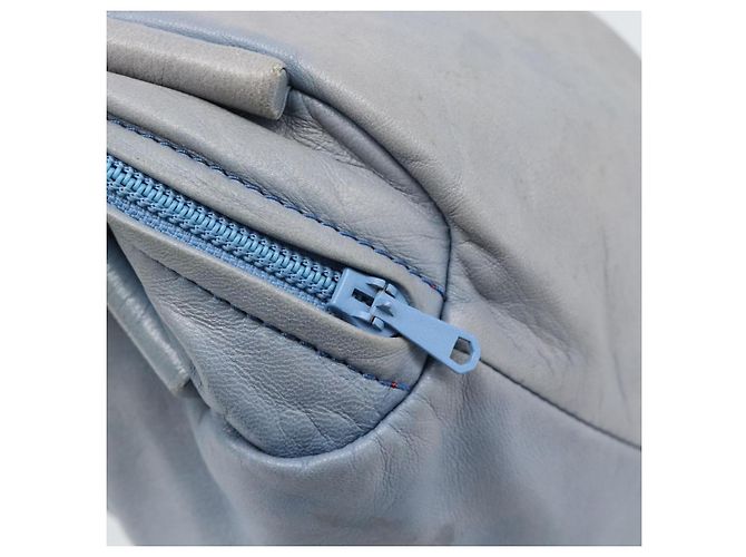 LOEWE Handtasche aus Leder Hellblau Auth 194900 - Ansicht 10