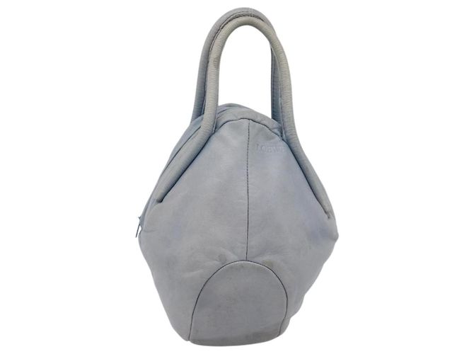 LOEWE Handtasche aus Leder Hellblau Auth 194900 - Ansicht 13