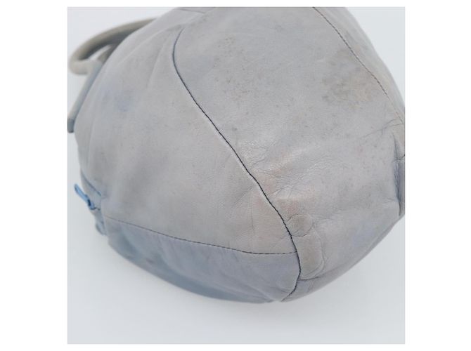 LOEWE Handtasche aus Leder Hellblau Auth 194900 - Ansicht 16