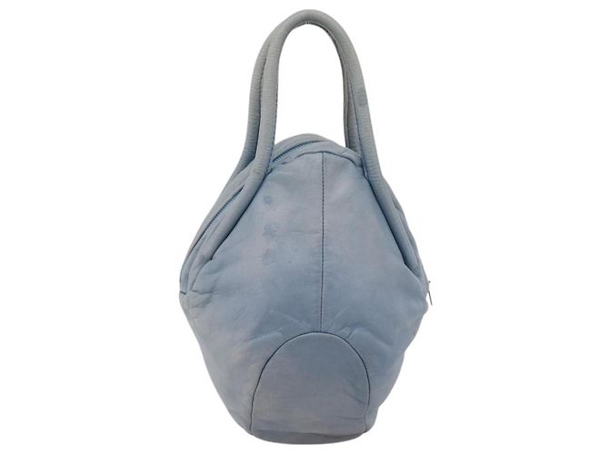 LOEWE Handtasche aus Leder Hellblau Auth 194900 - Ansicht 2