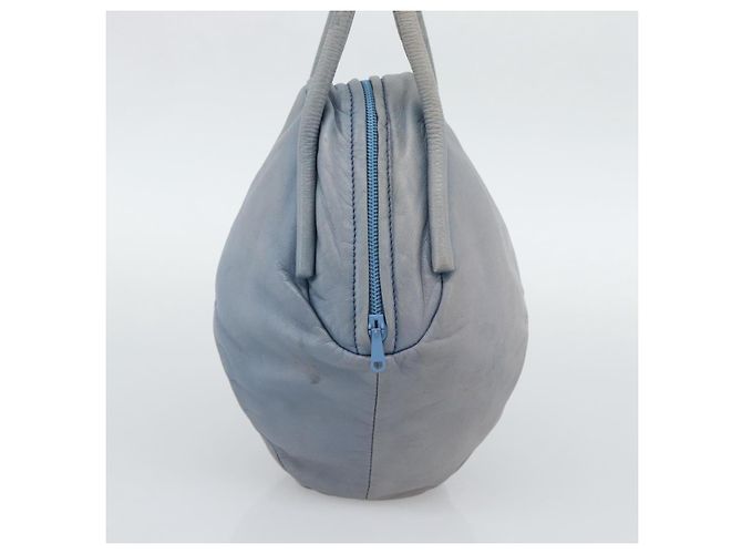 LOEWE Handtasche aus Leder Hellblau Auth 194900 - Ansicht 3