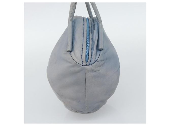 LOEWE Handtasche aus Leder Hellblau Auth 194900 - Ansicht 4