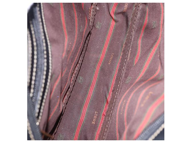 Borsa a Spalla LOEWE in Pelle Nera e Oro Auth bs36681 Nero D'oro - vista 12