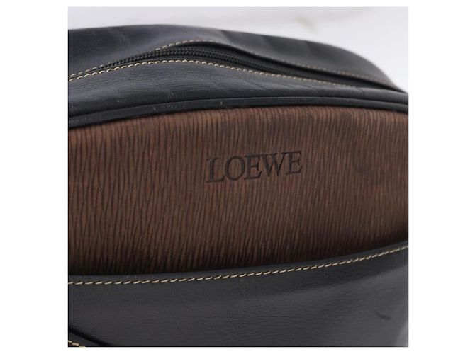 Borsa a Spalla LOEWE in Pelle Nera e Oro Auth bs36681 Nero D'oro - vista 17