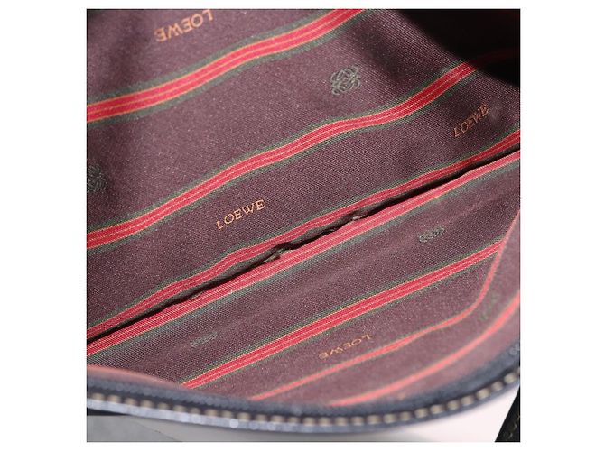 Borsa a Spalla LOEWE in Pelle Nera e Oro Auth bs36681 Nero D'oro - vista 21