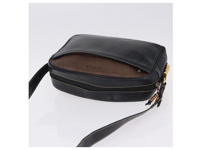 Borsa a Spalla LOEWE in Pelle Nera e Oro Auth bs36681 Nero D'oro - vista 6