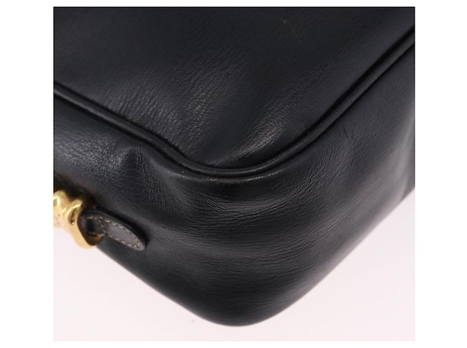 Borsa a Spalla LOEWE in Pelle Nera e Oro Auth bs36681 Nero D'oro - vista 9