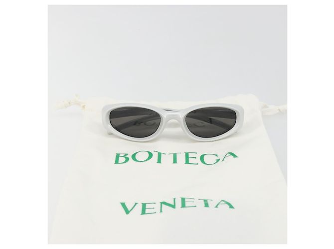 Occhiali da sole BOTTEGA VENETA in plastica argento Auth BA14136 - vista 14