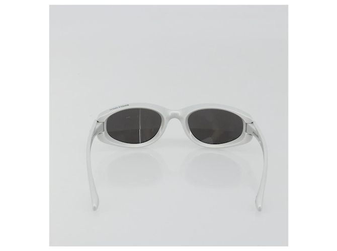 Occhiali da sole BOTTEGA VENETA in plastica argento Auth BA14136 - vista 3