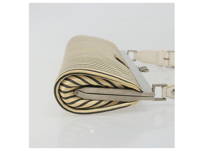 Borsa a Spalla LOEWE in Pelle Bianca Argento Auth 193364 Bianco - vista 3
