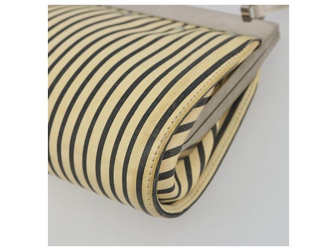 Borsa a Spalla LOEWE in Pelle Bianca Argento Auth 193364 Bianco - vista 9