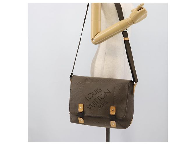 LOUIS VUITTON Borsa a spalla Damier Geant Roux Tail M93077 LV Auth 190999 - vista 23