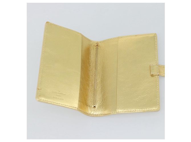 LOUIS VUITTON Suhari Agenda Partonaire PM Day Planner Cover R21048 Auth 195589V Dourado - vista 13