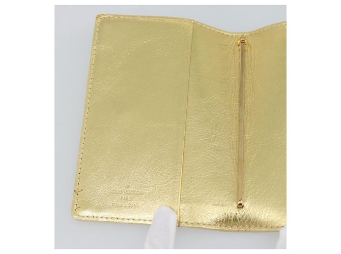 LOUIS VUITTON Suhari Agenda Partonaire PM Day Planner Cover R21048 Auth 195589V Dourado - vista 14