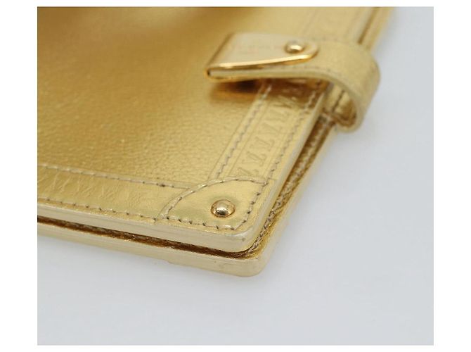 LOUIS VUITTON Suhari Agenda Partonaire PM Day Planner Cover R21048 Auth 195589V Dourado - vista 8