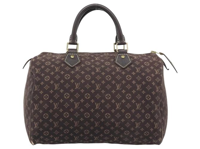 LOUIS VUITTON Monogram Mini Lin Speedy 30 Tasche Braun Ebene M95224 LV Auth gh2314 Damier ebene - Ansicht 2