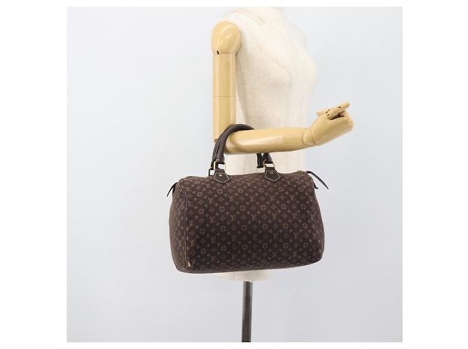 LOUIS VUITTON Monogram Mini Lin Speedy 30 Tasche Braun Ebene M95224 LV Auth gh2314 Damier ebene - Ansicht 20
