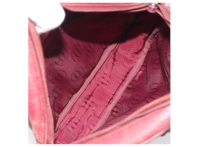 Borsa a Spalla LOEWE Anagram in Pelle Bordeaux Oro Auth 192544 D'oro Bordò - vista 12