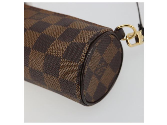 LOUIS VUITTON Damier Ebene Papillon Pouch LV Auth 193410V - vista 10