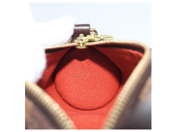 LOUIS VUITTON Damier Ebene Papillon Pouch LV Auth 193410V - vista 18