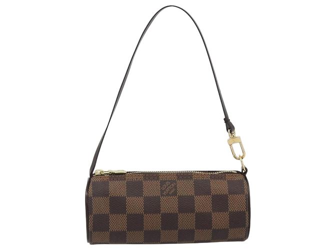LOUIS VUITTON Damier Ebene Papillon Pouch LV Auth 193410V - vista 2