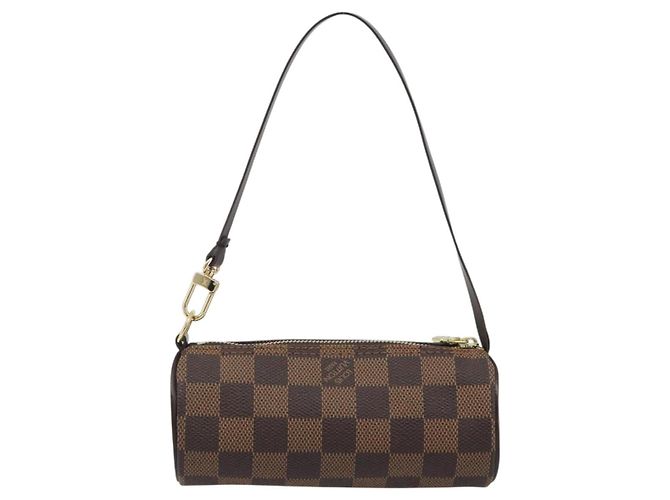 LOUIS VUITTON Damier Ebene Papillon Pouch LV Auth 193410V - vista 3