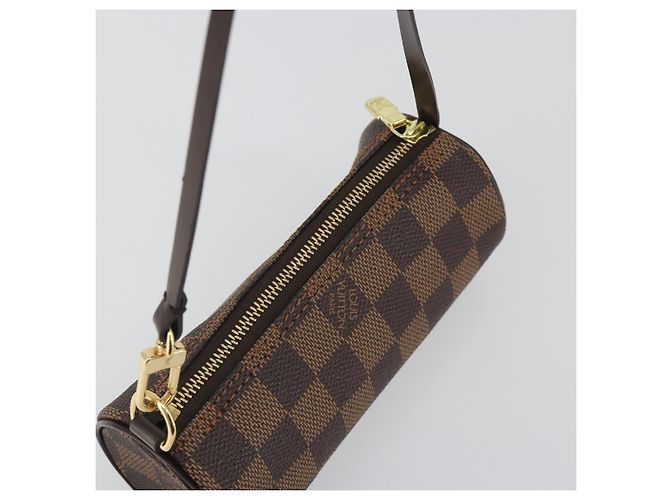 LOUIS VUITTON Damier Ebene Papillon Pouch LV Auth 193410V - vista 6