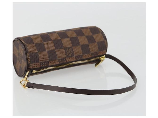 LOUIS VUITTON Damier Ebene Papillon Pouch LV Auth 193410V - vista 7