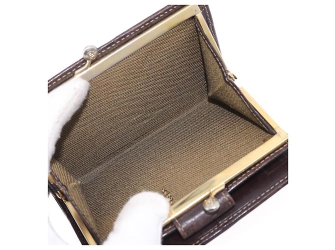 FENDI Zucca Canvas Bifold Wallet Black Brown Auth bs36409 - view 19