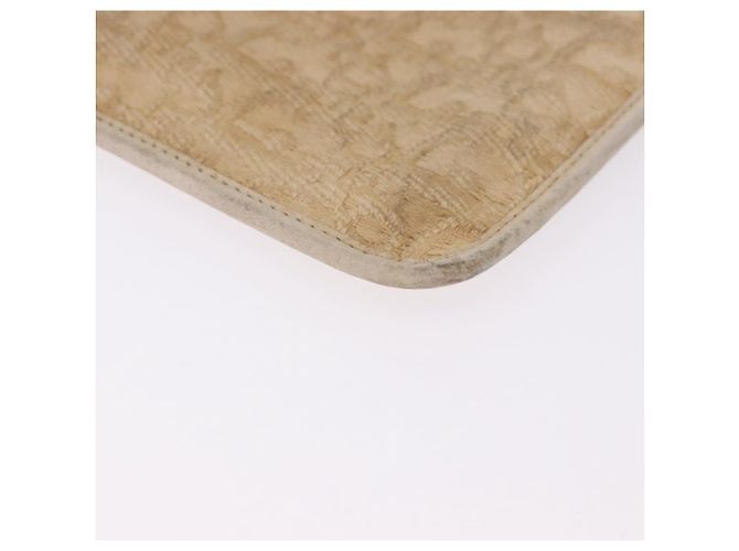 Pochette Christian Dior Trotter Canvas Beige Oro Auth bs36424 D'oro - vista 8