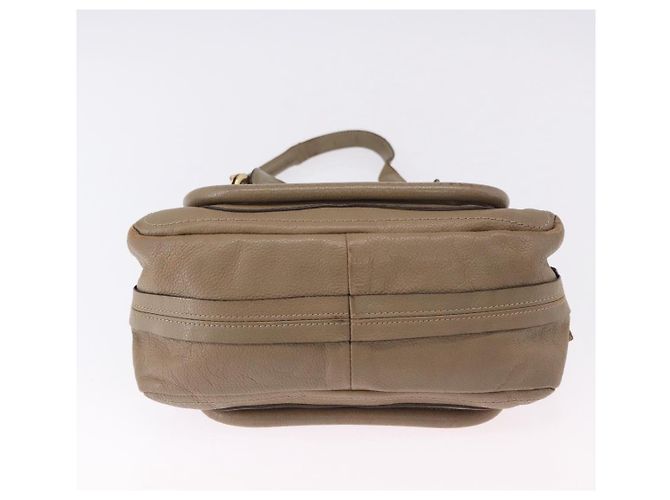 Chloé Borsa a Spalla Chloe Mercy in Pelle 2way Beige Gold Auth bs36433 D'oro - vista 12